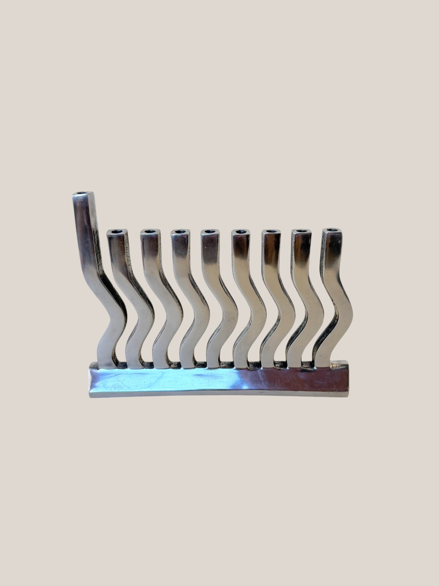 Minimalist Aluminum Menorah