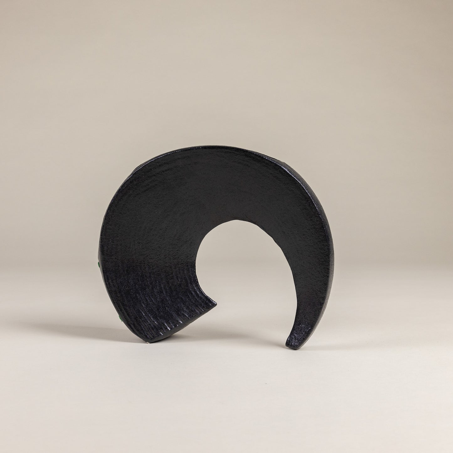 Modernist Ceramic Horn Shaped Vessel