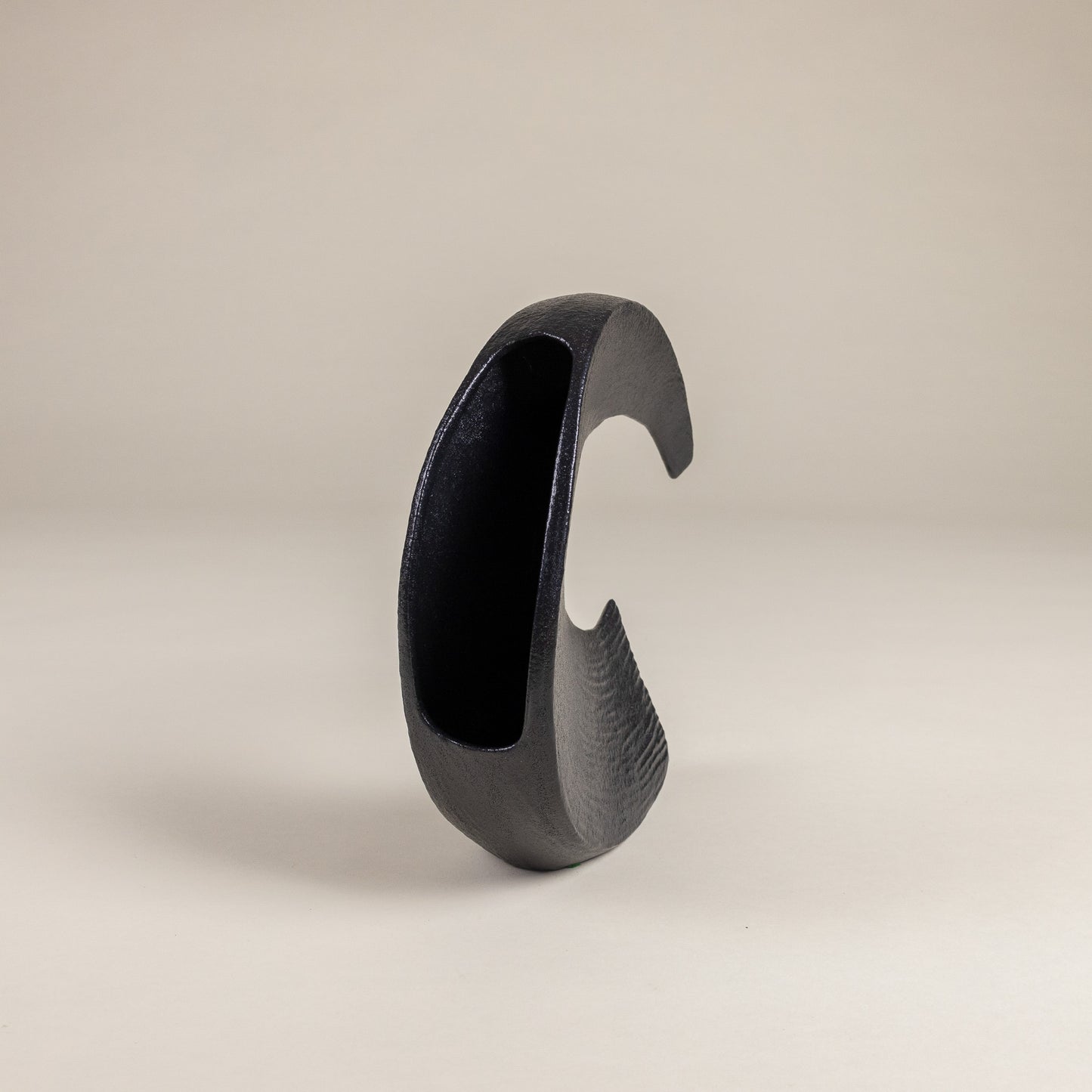 Modernist Ceramic Horn Shaped Vessel