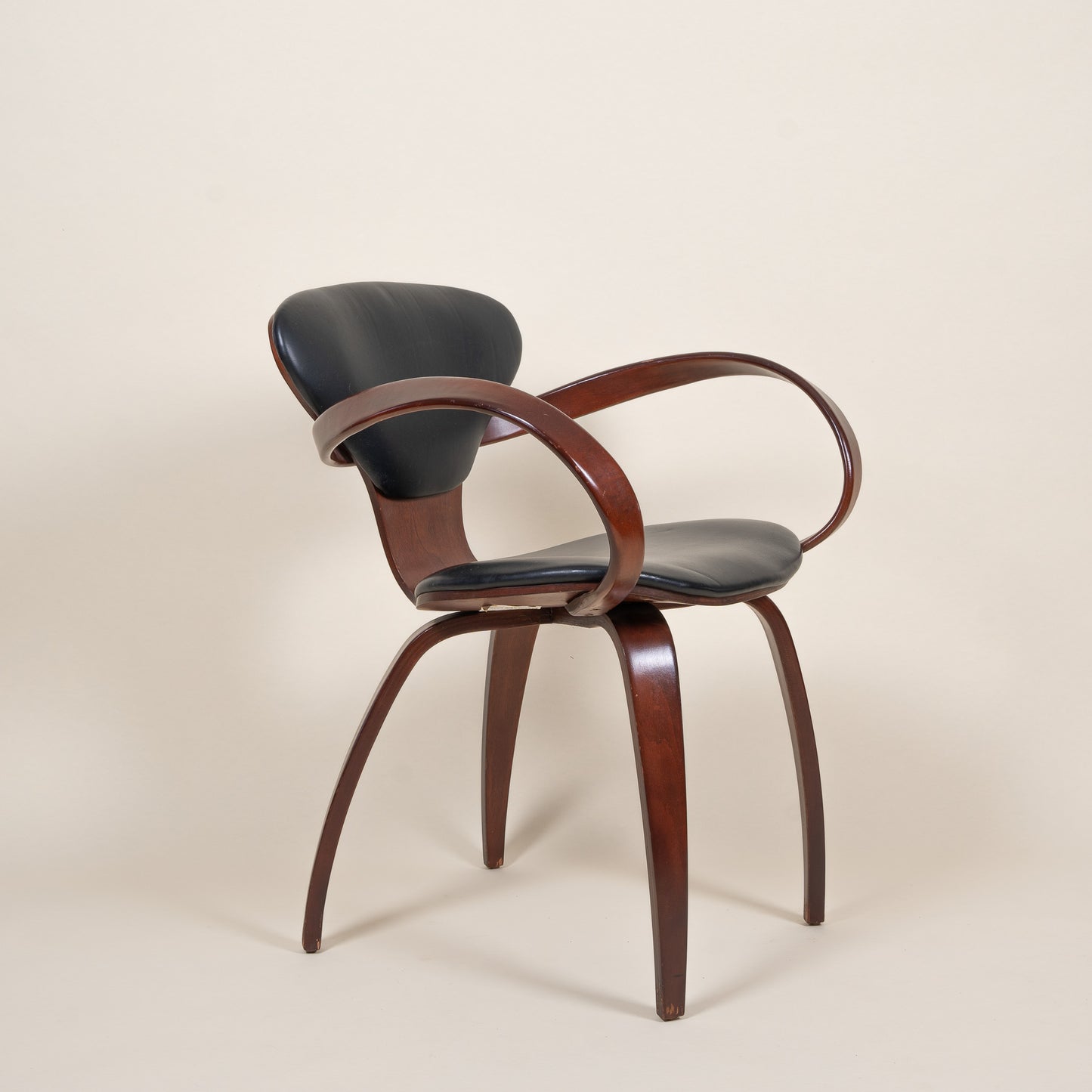 Signed Paul Goldman for Plycraft Pretzel Chair