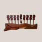 Handmade Walnut Menorah by Ed Cohen 1996