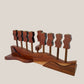 Handmade Walnut Menorah by Ed Cohen 1996