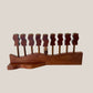 Handmade Walnut Menorah by Ed Cohen 1996