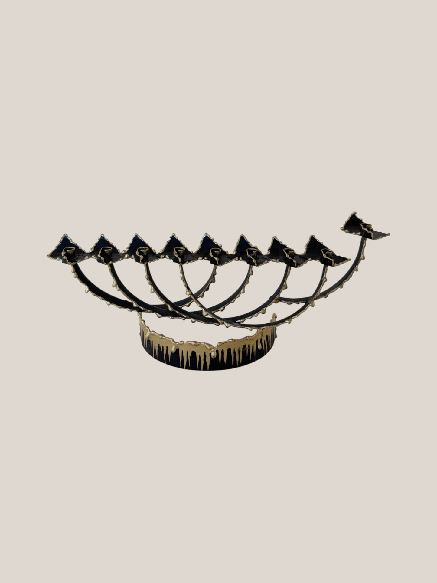 Hand Painted Artisan Menorah