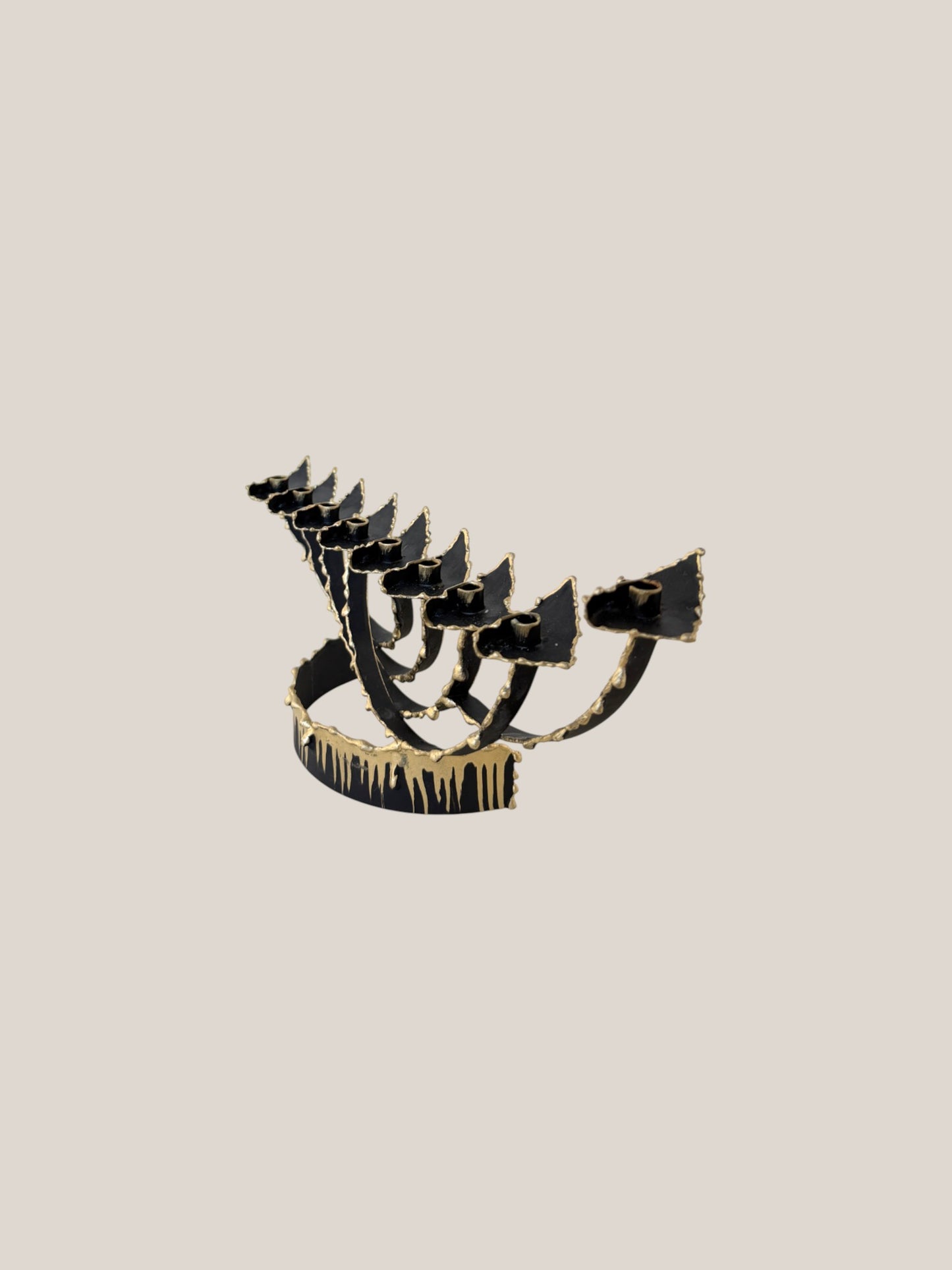 Hand Painted Artisan Menorah