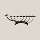Hand Painted Artisan Menorah