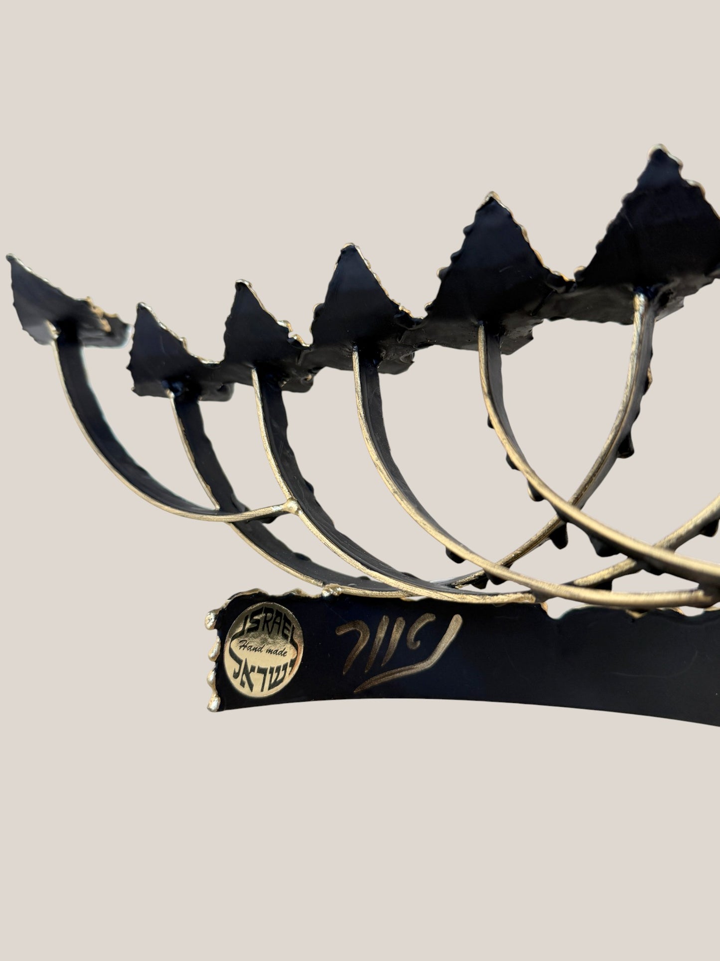 Hand Painted Artisan Menorah