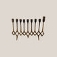 Brass Brutalist Menorah