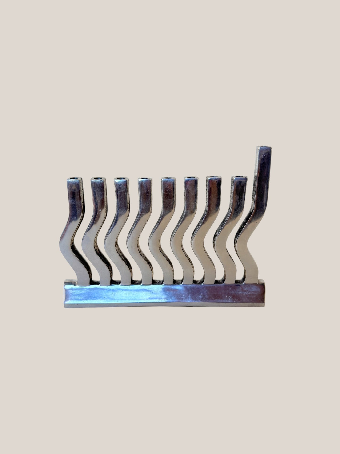 Minimalist Aluminum Menorah