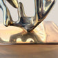 Brass Sculptural Menorah by Eli Karpel