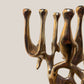 Brass Sculptural Menorah by Eli Karpel