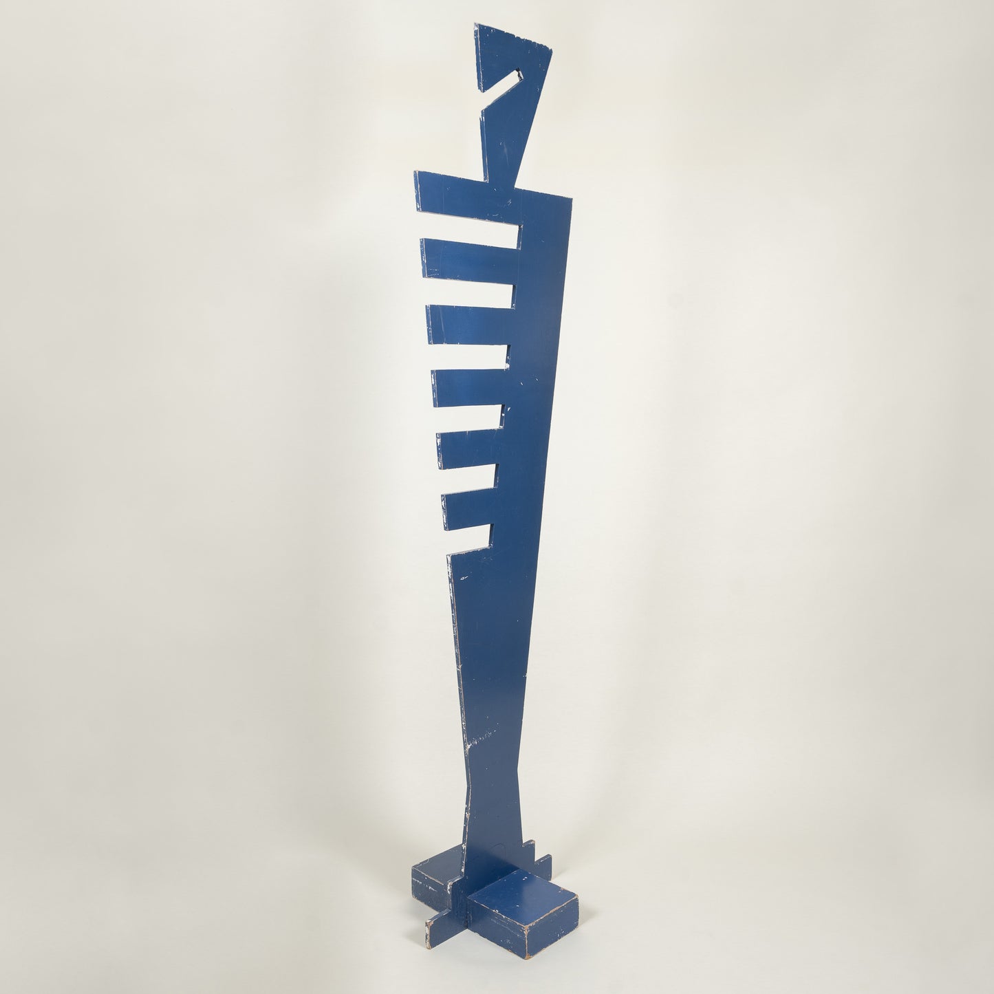 Constructivist Cobalt Blue Wooden Mannequin